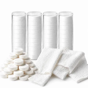 Hot Towel Warmer Refills, 80 Pcs Disposable Compressed Towels | 4 Rolls, Compatible Warmers & Dispensers, For Spa, Barber, Home Hot Towel Warmer Refills, 80 Pcs Disposable Compressed Towels | 4 Rolls, Compatible Warmers & Dispensers, For Spa, Barber, Home