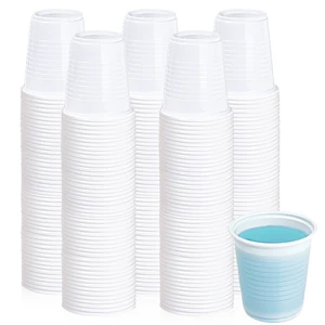500 Pack 3 oz Plastic Bathroom Cups, White Disposable Plastic Cup | 3 oz white plastic cups, no sogginess plastic bathroom cups, use as mouthwash cups, tasting cups, dental rinse cups 500 Pack 3 oz Plastic Bathroom Cups, White Disposable Plastic Cup | 3 oz white plastic cups, no sogginess plastic bathroom cups, use as mouthwash cups, tasting cups, dental rinse cups
