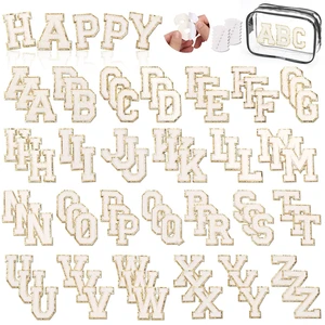 Chenille Letters Patches 78Pcs Self-Adhesive Letter Patches Sticker White Varsity Applique Fabric Embroidered Patches Stick on Backpacks, Hats, Bags, Clothing Alphabet Patches for DIY Repairing Craft Chenille Letters Patches 78Pcs Self-Adhesive Letter Patches Sticker White Varsity Applique Fabric Embroidered Patches Stick on Backpacks, Hats, Bags, Clothing Alphabet Patches for DIY Repairing Craft