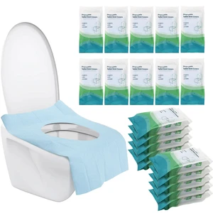 100 Pack Toilet Seat Covers Disposable, Individually Wrapped Travel Toilet Cover, Extra Large Potty Seat Liners Portable, Waterproof Potty Training Shield for Public Restroom, Trip, Outdoors 100 Pack Toilet Seat Covers Disposable, Individually Wrapped Travel Toilet Cover, Extra Large Potty Seat Liners Portable, Waterproof Potty Training Shield for Public Restroom, Trip, Outdoors