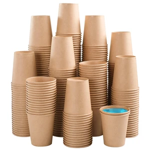 600 Pack 5 oz Kraft Paper Cups, Small Disposable Bathroom Cups | Mouthwash Cups, Brown Mini Water Sample Cups for Hot and Cold Beverage, Espresso, Snack, Kitchen, Party, Picnic and Travel 600 Pack 5 oz Kraft Paper Cups, Small Disposable Bathroom Cups | Mouthwash Cups, Brown Mini Water Sample Cups for Hot and Cold Beverage, Espresso, Snack, Kitchen, Party, Picnic and Travel
