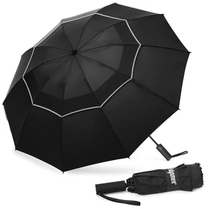 42/46/54/62 Inch Large Golf Umbrellas for Rain Compact Travel Inverted Windproof Double Canopy 10 Ribs Automatic Open/Close (Black, 62 Inches) 42/46/54/62 Inch Large Golf Umbrellas for Rain Compact Travel Inverted Windproof Double Canopy 10 Ribs Automatic Open/Close (Black, 62 Inches)