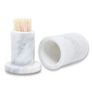 Marble Toothpick Holder with Lid Dispenser Container Jar Box Kitchen Decor | Natural Carrara Marble, Handcraft Polish, toothpicks organizer and salt pepper shaker, storage box for home restaurant use Marble Toothpick Holder with Lid Dispenser Container Jar Box Kitchen Decor | Natural Carrara Marble, Handcraft Polish, toothpicks organizer and salt pepper shaker, storage box for home restaurant use