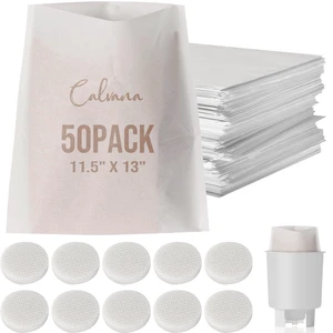 Complete Cold Brew Coffee Filter Replacement Set Includes 10 Reusable Felt Filters and 50 Paper Filter Bags Compatible Cold Brew Maker Systems Complete Cold Brew Coffee Filter Replacement Set Includes 10 Reusable Felt Filters and 50 Paper Filter Bags Compatible Cold Brew Maker Systems