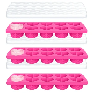 2 Tbsp Ice Cube Tray with lid, Ice Cube Trays for Freezer, 3-Pack | Silicone Tray for Freezer, Stackable, BPA-Free, Easy Release Ice Cube for Chocolate, Cocktails, Iced Coffee, Whiskey & Juice 2 Tbsp Ice Cube Tray with lid, Ice Cube Trays for Freezer, 3-Pack | Silicone Tray for Freezer, Stackable, BPA-Free, Easy Release Ice Cube for Chocolate, Cocktails, Iced Coffee, Whiskey & Juice