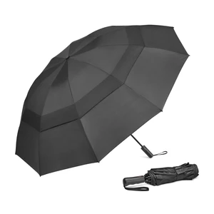 46/54/62 Inch Large Golf Umbrella Windproof Reverse Travel Umbrella | Inverted Folding Umbrella for Rain, Windproof Double Canopy, Auto Open Close, 10 Ribs, Compact, for Bag/Backpack, 2 people 46/54/62 Inch Large Golf Umbrella Windproof Reverse Travel Umbrella | Inverted Folding Umbrella for Rain, Windproof Double Canopy, Auto Open Close, 10 Ribs, Compact, for Bag/Backpack, 2 people