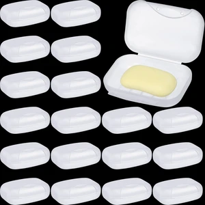 24 Pcs Travel Soap Container Portable Plastic Holder with Lid | Bulk Soap Cases for Donation Homeless Care, Gym Shower Outdoor Camping Tour Groups, Translucent Matte White Finish 24 Pcs Travel Soap Container Portable Plastic Holder with Lid | Bulk Soap Cases for Donation Homeless Care, Gym Shower Outdoor Camping Tour Groups, Translucent Matte White Finish