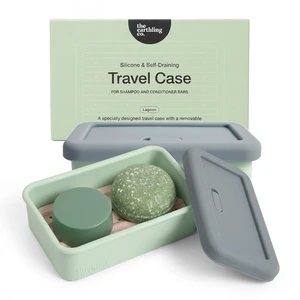Leakproof Soap Case for Travel - Compact Portable Silicone Container with Removable Soap Dish for Drainage, Lightweight Shampoo and Conditioner Bar Holder for Shower Toiletries Leakproof Soap Case for Travel - Compact Portable Silicone Container with Removable Soap Dish for Drainage, Lightweight Shampoo and Conditioner Bar Holder for Shower Toiletries
