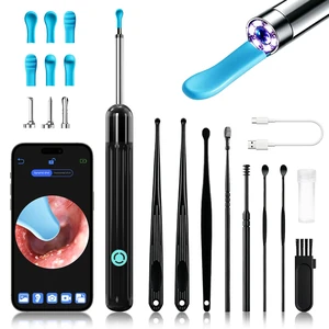 Ear Wax Removal Kit,Ear Cleaner with Camera, 1080P HD Ear Camera with Light, Safe & Gentle Ear Camera Wax Removal Tool,IP67 Waterproof Ear Cleaning Camera,Compatible with iOS & Android Ear Wax Removal Kit,Ear Cleaner with Camera, 1080P HD Ear Camera with Light, Safe & Gentle Ear Camera Wax Removal Tool,IP67 Waterproof Ear Cleaning Camera,Compatible with iOS & Android