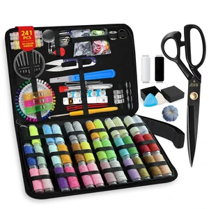 Sewing Kit for Adults, 241 Pcs Complete Needle and Thread Kit with Heavy-Duty Fabric Scissors, 40XL Color Threads, Tailor Pens & Sewing Needles for Home Mending, Travel, Beginners Sewing Kit for Adults, 241 Pcs Complete Needle and Thread Kit with Heavy-Duty Fabric Scissors, 40XL Color Threads, Tailor Pens & Sewing Needles for Home Mending, Travel, Beginners