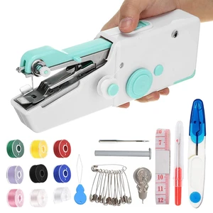 Handheld Sewing Machine for Quick Stitching, Mini Sewing Machine with Sewing Kits for Fast Fixing, Portable Sewing Machine Handheld for Home Diy Travel Size (Blue) Handheld Sewing Machine for Quick Stitching, Mini Sewing Machine with Sewing Kits for Fast Fixing, Portable Sewing Machine Handheld for Home Diy Travel Size (Blue)