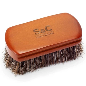 Mini 4" Shoe Brush - Portable Horse Hair Brush w/Natural Wood Handle - Soft Bristle Shoe Polish Brush for Cleaning, Buffing & Polishing Leather Shoes - Travel-Friendly Size Boot Brush Mini 4" Shoe Brush - Portable Horse Hair Brush w/Natural Wood Handle - Soft Bristle Shoe Polish Brush for Cleaning, Buffing & Polishing Leather Shoes - Travel-Friendly Size Boot Brush