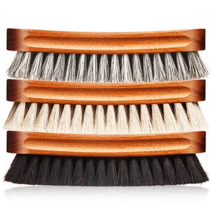 3 Pcs Horsehair Shoe Brush Kit Polishing Daubers Applicators Leather Care Brushes Shine Cleaning Brush(Shoe Brush Set C) 3 Pcs Horsehair Shoe Brush Kit Polishing Daubers Applicators Leather Care Brushes Shine Cleaning Brush(Shoe Brush Set C)