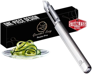 Vegetable Peeler, Ultra Sharp Blades, Stainless Steel I Peeler | Potato Peeler, Peels Both Ways for Left & Right Hands, Seamless Design, No Trapped Water, Dishwasher Safe, 5-Year Warranty Vegetable Peeler, Ultra Sharp Blades, Stainless Steel I Peeler | Potato Peeler, Peels Both Ways for Left & Right Hands, Seamless Design, No Trapped Water, Dishwasher Safe, 5-Year Warranty