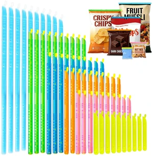 60 PCS Magic Bag Sealer Sticks,Reusable Chip Clips, 6 Sizes | Magic Slide Bag Sealer Clips, Tight Seal Stops Leaks, Keeps Food Fresh, Snack, Plastic Bags, Kitchen Storage, Color Version 60 PCS Magic Bag Sealer Sticks,Reusable Chip Clips, 6 Sizes | Magic Slide Bag Sealer Clips, Tight Seal Stops Leaks, Keeps Food Fresh, Snack, Plastic Bags, Kitchen Storage, Color Version