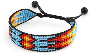 Handmade Beaded Native American Pattern Bracelet Adjustable, Tribal Design, Unisex Jewelry Handmade Beaded Native American Pattern Bracelet Adjustable, Tribal Design, Unisex Jewelry