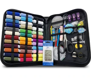 Large Sewing Kit for Adults, 150-Piece Set, 36 Colors, 30 Needles | Easy enough to be a first home hand sewing kit, ready to mend a hem, fix a stuffed toy, or replace a button in minutes Large Sewing Kit for Adults, 150-Piece Set, 36 Colors, 30 Needles | Easy enough to be a first home hand sewing kit, ready to mend a hem, fix a stuffed toy, or replace a button in minutes