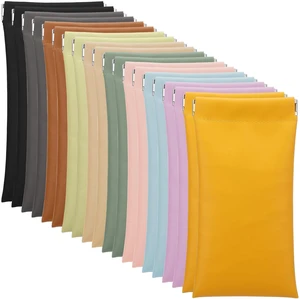 20 Pack Soft Leather Sunglasses Case Pouch with Squeeze Top Closure - 10 Colors (2 Each), PU Eyeglasses Holder for Women & Men, Anti-Scratch Glasses Storage Bag 20 Pack Soft Leather Sunglasses Case Pouch with Squeeze Top Closure - 10 Colors (2 Each), PU Eyeglasses Holder for Women & Men, Anti-Scratch Glasses Storage Bag