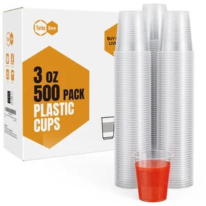 3oz Disposable Plastic Cups 500 Pack,Small Mouthwash Cups, Bulk Sample Tumblers for Home, School, Office, Parties, or Commercial Use 3oz Disposable Plastic Cups 500 Pack,Small Mouthwash Cups, Bulk Sample Tumblers for Home, School, Office, Parties, or Commercial Use