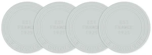 Silicone Coasters (est. 1925), Set of 4, Sea Salt Silicone Coasters (est. 1925), Set of 4, Sea Salt