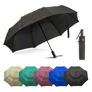 Portobello Large Umbrella For Rain - Big 54 Inch Double Vented Canopy, Folds Into Travel Size, Big Enough To Fit In 2 Adults, Heavy Duty, Sturdy, Windproof W/Auto Open Close (Black) Portobello Large Umbrella For Rain - Big 54 Inch Double Vented Canopy, Folds Into Travel Size, Big Enough To Fit In 2 Adults, Heavy Duty, Sturdy, Windproof W/Auto Open Close (Black)
