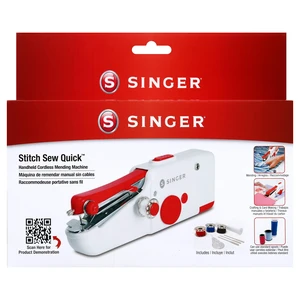 Stitch Sew Quick Portable Handheld Cordless Mending Machine | Cordless handheld mending machine for fast repairs on curtains, bedding and clothes; single-thread, includes bobbins/needles Stitch Sew Quick Portable Handheld Cordless Mending Machine | Cordless handheld mending machine for fast repairs on curtains, bedding and clothes; single-thread, includes bobbins/needles