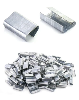Seals for 1/2" Strap Width Steel Strapping, 500 Pcs Metal Clips for Firmly Securing Packaging and Pallet Banding, Fix Large and Medium-sized Loads for Storage and Transportation Seals for 1/2" Strap Width Steel Strapping, 500 Pcs Metal Clips for Firmly Securing Packaging and Pallet Banding, Fix Large and Medium-sized Loads for Storage and Transportation