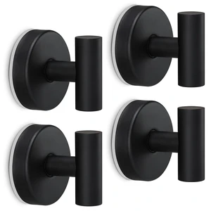 Towel Hooks Shower Suction Hook Towel Hanger for Bathroom Hanging Coat, Robe, Removable Wall Mounted Hook for Bedroom Kitchen Hotel Pool Matte Black(4-Pack) Towel Hooks Shower Suction Hook Towel Hanger for Bathroom Hanging Coat, Robe, Removable Wall Mounted Hook for Bedroom Kitchen Hotel Pool Matte Black(4-Pack)