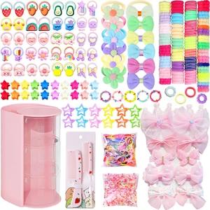 900Pcs Hair Accessories for Girls with 3-Tier Pink Organizers,Ties, Clips | Includes Soft Bands, Bows and Star Claws, No Pull, For Little Girls Teens,Assorted Ponytail Holders Supplies for Princess 900Pcs Hair Accessories for Girls with 3-Tier Pink Organizers,Ties, Clips | Includes Soft Bands, Bows and Star Claws, No Pull, For Little Girls Teens,Assorted Ponytail Holders Supplies for Princess