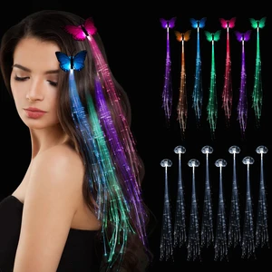 15 Pcs Light Up Hair AccessoriesGlow In The Dark Party Supplies | Led Hair Clips Extensions for Girls Women, Party Favors Supplies, Neon Rave Accessories, Heart Shape and Butterfly Shape 15 Pcs Light Up Hair AccessoriesGlow In The Dark Party Supplies | Led Hair Clips Extensions for Girls Women, Party Favors Supplies, Neon Rave Accessories, Heart Shape and Butterfly Shape