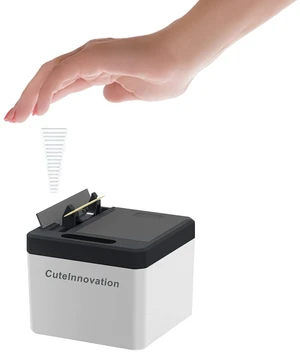 Auto Infrared Sensor Smart Toothpick Dispenser for Home & Restaurant | 120° tilt for fast, jam-free pickup. Removable lid for easy refill, clean, and sealed storage. Great for kitchen, bar, office Auto Infrared Sensor Smart Toothpick Dispenser for Home & Restaurant | 120° tilt for fast, jam-free pickup. Removable lid for easy refill, clean, and sealed storage. Great for kitchen, bar, office