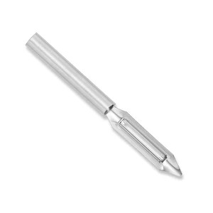 Cutlery Deluxe Vegetable Peeler (R141), Silver | 2" Stainless Steel Swiveling Blade, Cast Aluminum Handle Cutlery Deluxe Vegetable Peeler (R141), Silver | 2" Stainless Steel Swiveling Blade, Cast Aluminum Handle