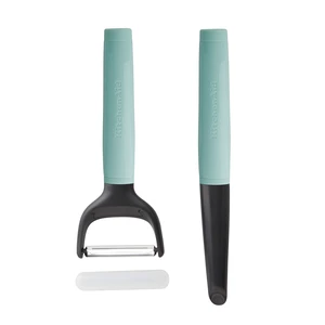 Universal Euro Y Peeler, Set Of 2, Aqua Universal Euro Y Peeler, Set Of 2, Aqua