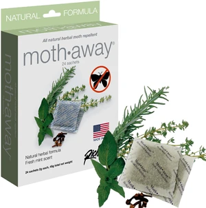 Homewares Moth Away Sachets 24-Pack Natural Herbal Moth Repellent, Non-Toxic & Chemical-Free, Fresh Scent for Drawers, Closets & Storage Bins Made in USA Homewares Moth Away Sachets 24-Pack Natural Herbal Moth Repellent, Non-Toxic & Chemical-Free, Fresh Scent for Drawers, Closets & Storage Bins Made in USA