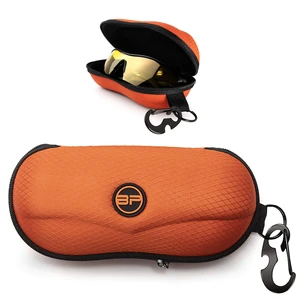 Sunglasses Case Semi Hard EVA Shell with Metal Hanging Hook Belt Clip Sun Glasses Storage (Orange) Sunglasses Case Semi Hard EVA Shell with Metal Hanging Hook Belt Clip Sun Glasses Storage (Orange)