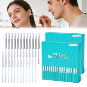 48 Pack Earwax Removal Adhesive Swabs, 2026 New Reusable Earwax Removal Adhesive Swabs, Adult Spiral Ear Wax Removal Ear Scoop Remover Tool with Dust Cover Packaging,Gentle Ear Cleaner Tool 48 Pack Earwax Removal Adhesive Swabs, 2026 New Reusable Earwax Removal Adhesive Swabs, Adult Spiral Ear Wax Removal Ear Scoop Remover Tool with Dust Cover Packaging,Gentle Ear Cleaner Tool