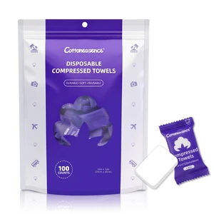 Premium Compressed Towels (100-Pack) - 10" x 12" Individually Wrapped Coin Tissues, Portable Towels for Travel, Hiking, Gym, Spa, Beauty Salon, Makeup, Baby Care, Outdoor Use Premium Compressed Towels (100-Pack) - 10" x 12" Individually Wrapped Coin Tissues, Portable Towels for Travel, Hiking, Gym, Spa, Beauty Salon, Makeup, Baby Care, Outdoor Use