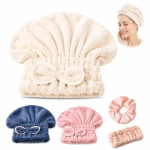 Hair Drying Cap Set - Hair Drying Cap - Headband - Pink Scrunchie | Designed For Post Shower Care - Absorbent Microfiber Cap - Stretch Skincare Headband - Gentle No Slip Scrunchie Hair Drying Cap Set - Hair Drying Cap - Headband - Pink Scrunchie | Designed For Post Shower Care - Absorbent Microfiber Cap - Stretch Skincare Headband - Gentle No Slip Scrunchie