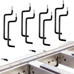 10 Pcs Ladder Bike Garage Hooks Screw in Ladder Hooks Wall Mount | Heavy Duty Ladder Hooks for Garage Bike Foldable Chair, Ladder Shape Organizer, Garage Tool Holder, Vinyl Coated 10 Pcs Ladder Bike Garage Hooks Screw in Ladder Hooks Wall Mount | Heavy Duty Ladder Hooks for Garage Bike Foldable Chair, Ladder Shape Organizer, Garage Tool Holder, Vinyl Coated