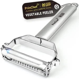 Vegetable Peeler, 3 in 1 Versatile Y Potato Peeler for Kitchen| Ultra Sharp Julienne Peeler with Anti-Slip Handle | Stainless Steel No-Rust Veggie Peeler, Heavy Duty Vegetable Peeler, 3 in 1 Versatile Y Potato Peeler for Kitchen| Ultra Sharp Julienne Peeler with Anti-Slip Handle | Stainless Steel No-Rust Veggie Peeler, Heavy Duty