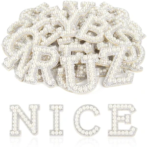 52 Self Adhesive Pearl Rhinestone Letter Patches Glitter Rhinestone | Glitter Rhinestone Letters,6 Color Options, convenient and quick, no ironing required, Cloth Patch for Clothes, Bags, Hat 52 Self Adhesive Pearl Rhinestone Letter Patches Glitter Rhinestone | Glitter Rhinestone Letters,6 Color Options, convenient and quick, no ironing required, Cloth Patch for Clothes, Bags, Hat