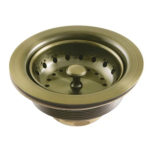 K111BAB Tacoma Basket Strainer, Antique Brass,4.44 x 4.44 x 2.5 K111BAB Tacoma Basket Strainer, Antique Brass,4.44 x 4.44 x 2.5