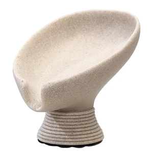 Self Draining Soap Dish with Suction Cup, Leaf Shaped Resin Soap Holder for Bathroom, Shower, Sink & Kitchen (Beige) Self Draining Soap Dish with Suction Cup, Leaf Shaped Resin Soap Holder for Bathroom, Shower, Sink & Kitchen (Beige)