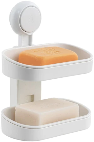Soap Holder, Soap Dish for Shower, Suction Cup Bar Soap Holder | 2 Layer Soap Bar Holder for Shower, Wall Mounted Self Draining, NO Drill Sponge Holder for Bathroom, Bathtub Kitchen Sink Soap Holder, Soap Dish for Shower, Suction Cup Bar Soap Holder | 2 Layer Soap Bar Holder for Shower, Wall Mounted Self Draining, NO Drill Sponge Holder for Bathroom, Bathtub Kitchen Sink