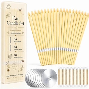 Ear Cleaning and Ear Candles Wax Removal Kit - 20pcs Set - Convenient to Use Set - Ear Wax Removal Set Ear Cleaning and Ear Candles Wax Removal Kit - 20pcs Set - Convenient to Use Set - Ear Wax Removal Set
