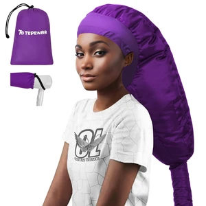 Hair Dryer Bonnet Attachment: Upgraded Extra Large Hooded Dryer Adjustable Hair Dryer Caps - Easy to Use for Natural Curly Textured Hair Care Styling Fast Drying - Purple Hair Dryer Bonnet Attachment: Upgraded Extra Large Hooded Dryer Adjustable Hair Dryer Caps - Easy to Use for Natural Curly Textured Hair Care Styling Fast Drying - Purple