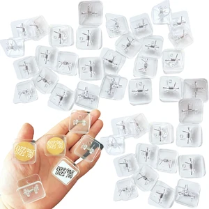 30-Pack Clear Plastic Chip Clips for Kitchen, Office, School Non-Slip Grip, Label-Friendly, Durable Snack & Document Clips (1.3x1.2 Inch) 30-Pack Clear Plastic Chip Clips for Kitchen, Office, School Non-Slip Grip, Label-Friendly, Durable Snack & Document Clips (1.3x1.2 Inch)