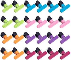 24 Pcs Chip Clips,3 inch x 2.5 inch, Multicolor | Heavy Duty Seal Grip, Plastic Bag Clips, Ideal for Kitchen, Pantry, Home & Food Packages 24 Pcs Chip Clips,3 inch x 2.5 inch, Multicolor | Heavy Duty Seal Grip, Plastic Bag Clips, Ideal for Kitchen, Pantry, Home & Food Packages