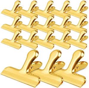 Chip Clips Bag Clips Gold Stainless Steel Clip for Food Packages | Air Tight Seal Chip Bag Clip 3 Inch Strong Food Clip for Snack,Chips,Kitchen Decor,Home&Office Paper Heavy Duty Clips-24 Pack Chip Clips Bag Clips Gold Stainless Steel Clip for Food Packages | Air Tight Seal Chip Bag Clip 3 Inch Strong Food Clip for Snack,Chips,Kitchen Decor,Home&Office Paper Heavy Duty Clips-24 Pack