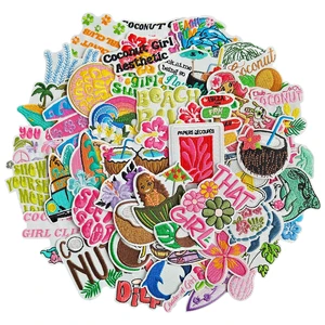 48pcs Summer Iron on Patches for Clothing Hat Tote Bag | Embroidered Iron on/Sew on Patches Beach Applique for Clothing Jeans Jacket Backpack Swimsuits 48pcs Summer Iron on Patches for Clothing Hat Tote Bag | Embroidered Iron on/Sew on Patches Beach Applique for Clothing Jeans Jacket Backpack Swimsuits
